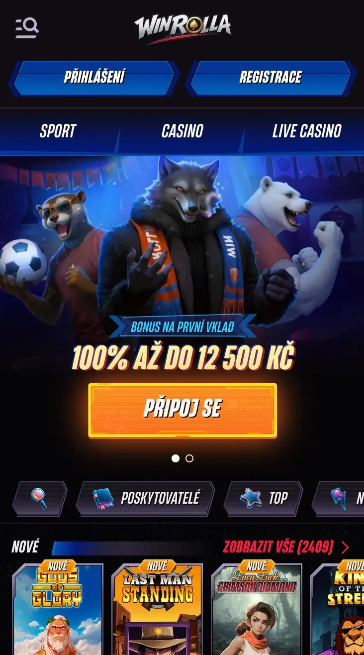Hrajte na mobilu ve Winrolla